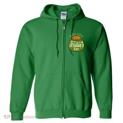 Happy St Patrick Day Full Zip Hoodie