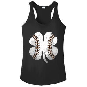 Happy St Patricks Day Baseball Shamrock Irish Costume Gift Ladies PosiCharge Competitor Racerback Tank