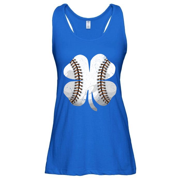 Happy St Patricks Day Baseball Shamrock Irish Costume Gift Ladies Essential Flowy Tank