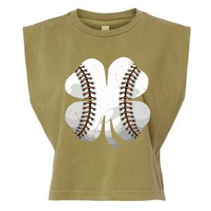 Happy St Patricks Day Baseball Shamrock Irish Costume Gift Garment-Dyed Women's Muscle Tee