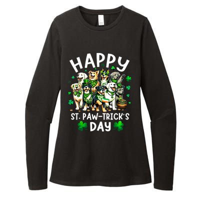 Happy Saint Patricks Day Dog Puppy Lover For Boy Girl Womens CVC Long Sleeve Shirt