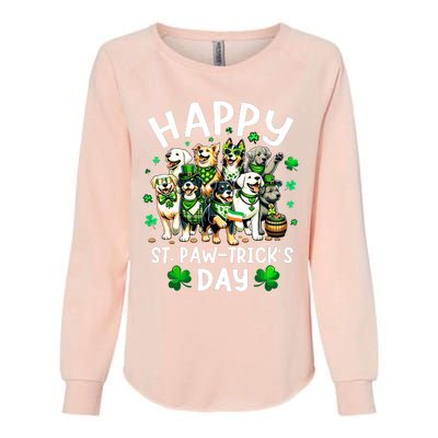 Happy Saint Patricks Day Dog Puppy Lover For Boy Girl Womens California Wash Sweatshirt