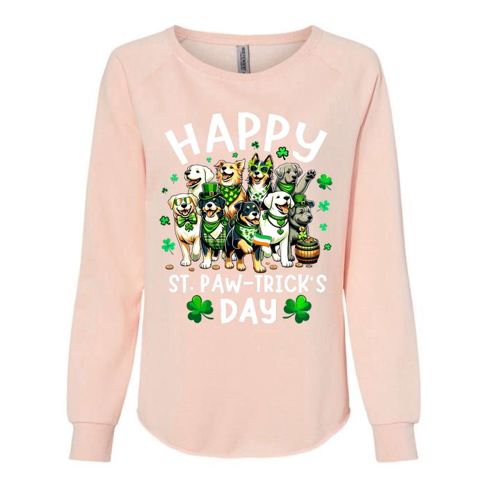 Happy Saint Patricks Day Dog Puppy Lover For Boy Girl Womens California Wash Sweatshirt