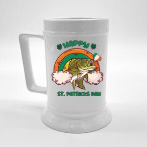 Happy St Patrick's Day Fishing Funny Fishing St Patricks Day Gift Beer Stein