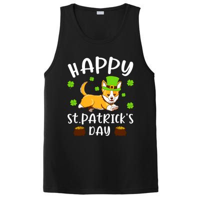 Happy St Patricks Day Funy Saint Patricks Corgi Dog Gift PosiCharge Competitor Tank