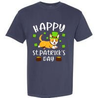 Happy St Patricks Day Funy Saint Patricks Corgi Dog Gift Garment-Dyed Heavyweight T-Shirt