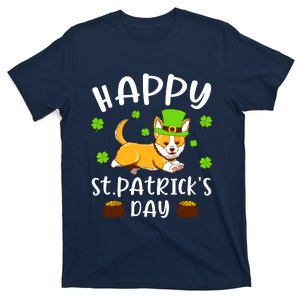 Happy St Patricks Day Funy Saint Patricks Corgi Dog Gift T-Shirt