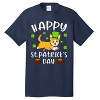 Happy St Patricks Day Funy Saint Patricks Corgi Dog Gift Tall T-Shirt