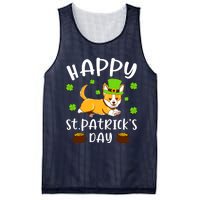 Happy St Patricks Day Funy Saint Patricks Corgi Dog Gift Mesh Reversible Basketball Jersey Tank