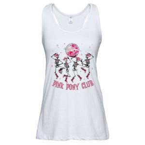 Halloween Skeleton Pony Club Cowgirl Western Birthday Ladies Essential Flowy Tank