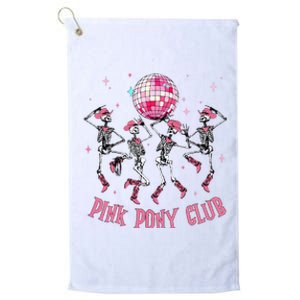 Halloween Skeleton Pony Club Cowgirl Western Birthday Platinum Collection Golf Towel