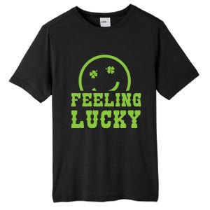 Happy St Patricks Day Feeling Lucky Lucky Shamrock Irish Gift Tall Fusion ChromaSoft Performance T-Shirt