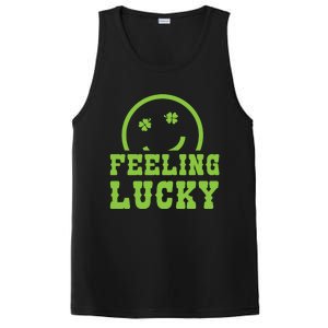 Happy St Patricks Day Feeling Lucky Lucky Shamrock Irish Gift PosiCharge Competitor Tank