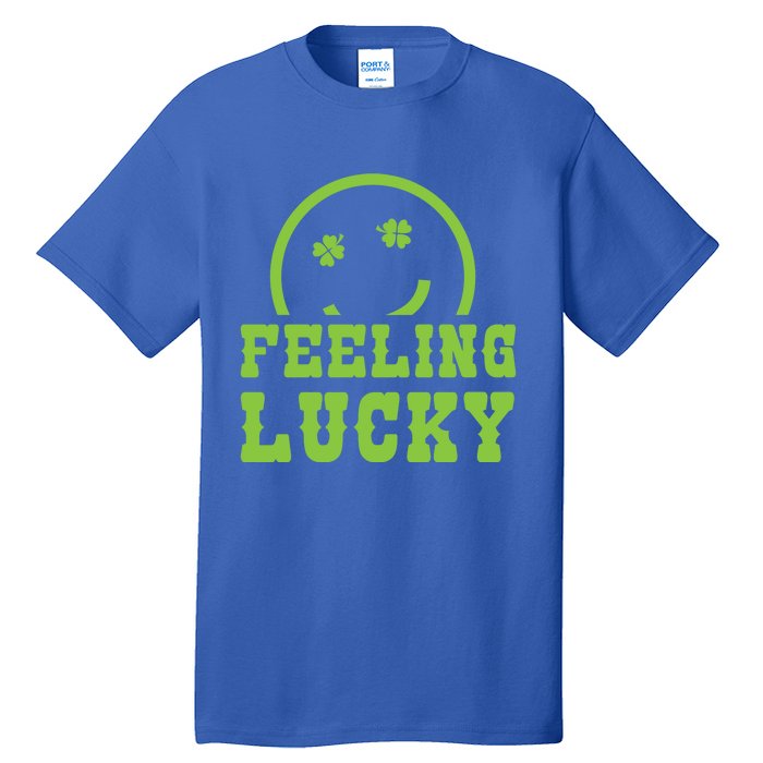 Happy St Patricks Day Feeling Lucky Lucky Shamrock Irish Gift Tall T-Shirt