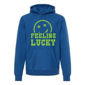 Happy St Patricks Day Feeling Lucky Lucky Shamrock Irish Gift Premium Hoodie