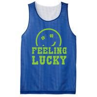 Happy St Patricks Day Feeling Lucky Lucky Shamrock Irish Gift Mesh Reversible Basketball Jersey Tank