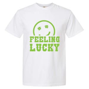 Happy St Patricks Day Feeling Lucky Lucky Shamrock Irish Gift Garment-Dyed Heavyweight T-Shirt