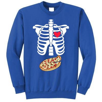 Halloween Skeleton Pregnancy Pizza Xray Dad To Be Cute Gift Sweatshirt