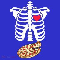 Halloween Skeleton Pregnancy Pizza Xray Dad To Be Cute Gift 16 in Basic Backpack