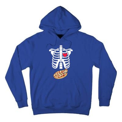 Halloween Skeleton Pregnancy Pizza Xray Dad To Be Cute Gift Tall Hoodie