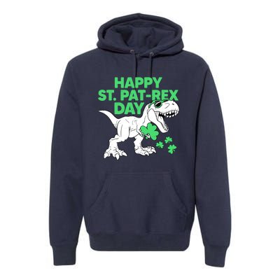 Happy St Pat Rex Day St Patricks Dinosaur Boy Premium Hoodie