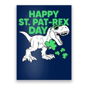 Happy St Pat Rex Day St Patricks Dinosaur Boy Poster