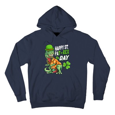 Happy St PaTRex Dinosaur Saint Patrick's Day Hoodie