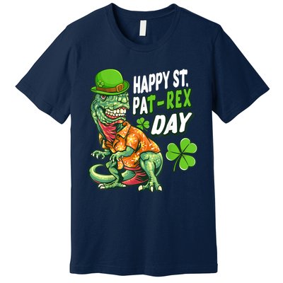 Happy St PaTRex Dinosaur Saint Patrick's Day Premium T-Shirt