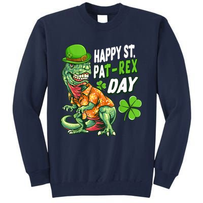 Happy St PaTRex Dinosaur Saint Patrick's Day Tall Sweatshirt