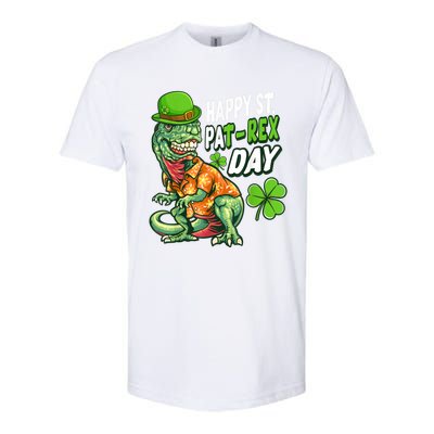 Happy St PaTRex Dinosaur Saint Patrick's Day Softstyle CVC T-Shirt