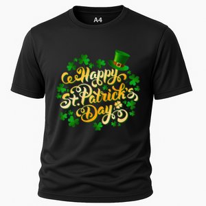 Happy St Patrick's Day Irish Shamrock Family Lucky Day Cooling Performance Crew T-Shirt