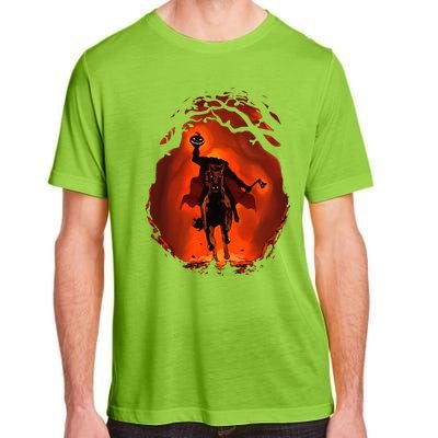 Halloween Scary Pumpkin Headless Horseman Adult ChromaSoft Performance T-Shirt