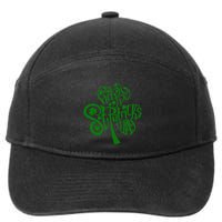 Happy St Patrick's Day Shamrock Clover Irish 7-Panel Snapback Hat