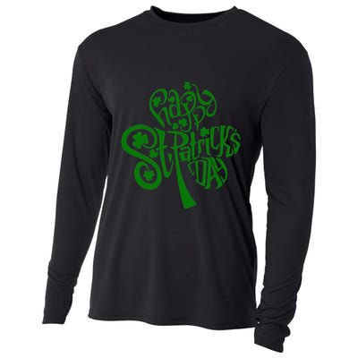 Happy St Patrick's Day Shamrock Clover Irish Cooling Performance Long Sleeve Crew