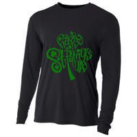 Happy St Patrick's Day Shamrock Clover Irish Cooling Performance Long Sleeve Crew