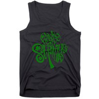Happy St Patrick's Day Shamrock Clover Irish Tank Top