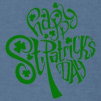 Happy St Patrick's Day Shamrock Clover Irish Garment-Dyed Sweatshirt