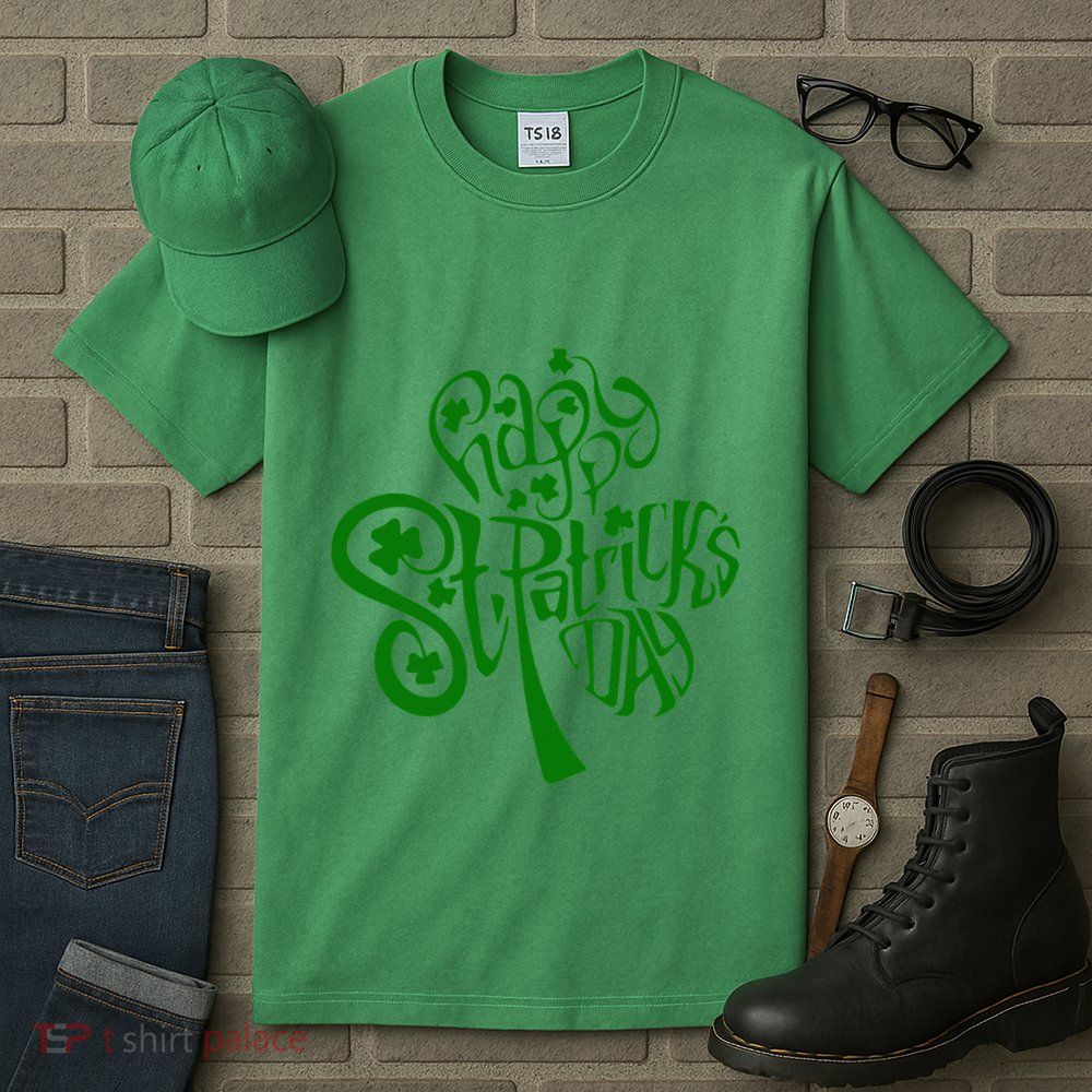 Happy St Patrick's Day Shamrock Clover Irish Tall T-Shirt