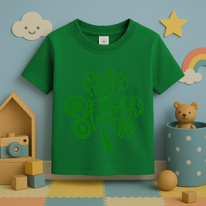 Happy St Patrick's Day Shamrock Clover Irish Toddler T-Shirt