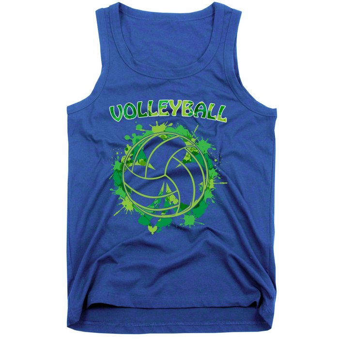 Happy St Patrick's Day Funny Gift Shamrock With Volleyball Sport Great Gift Tank Top