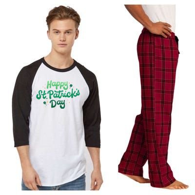 Happy St Patrick's Day Holiday Gift Raglan Sleeve Pajama Set