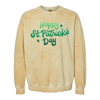 Happy St Patrick's Day Holiday Gift Colorblast Crewneck Sweatshirt