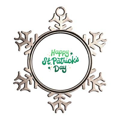 Happy St Patrick's Day Holiday Gift Metallic Star Ornament