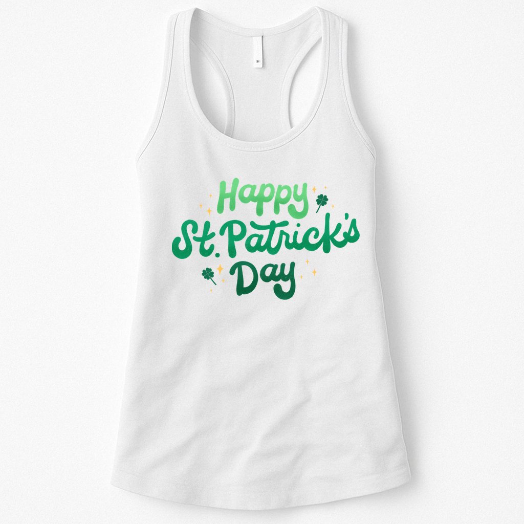 Happy St Patrick's Day Holiday Gift Womens Tank Top