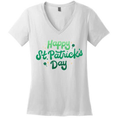 Happy St Patrick's Day Holiday Gift Women's V-Neck T-Shirt