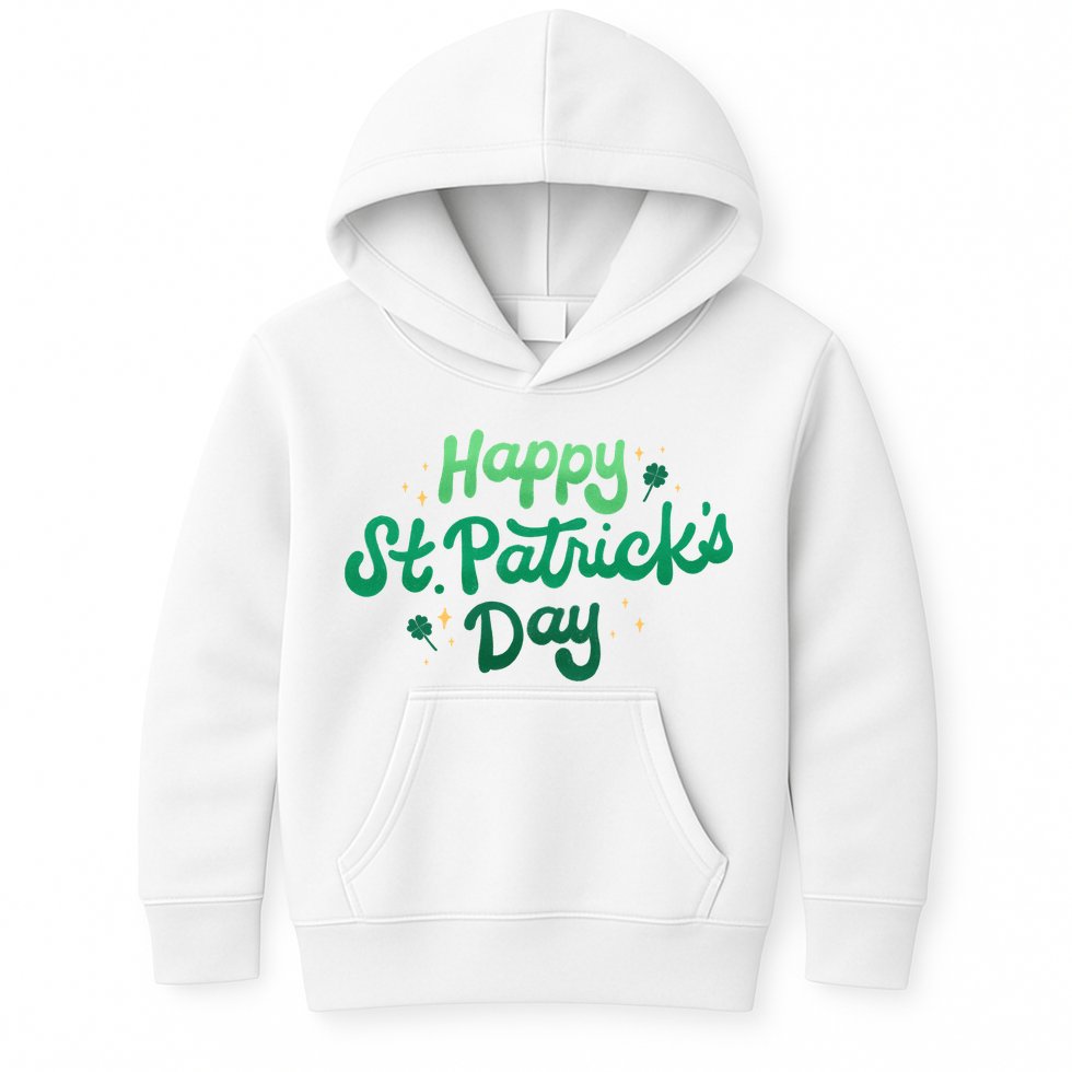 Happy St Patrick's Day Holiday Gift Kids Hoodie
