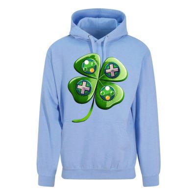 Happy St Patrick's Day Shamrock Video Gamer Gaming s Boys  Unisex Surf Hoodie