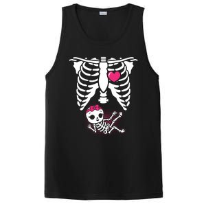 Halloween Skeleton Pregnancy Xray Funny Pregnant Great Gift PosiCharge Competitor Tank