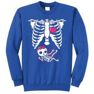 Halloween Skeleton Pregnancy Xray Funny Pregnant Great Gift Sweatshirt