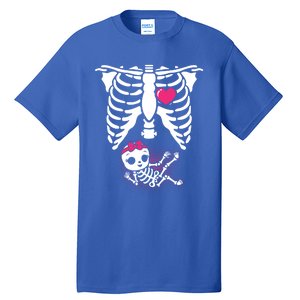 Halloween Skeleton Pregnancy Xray Funny Pregnant Great Gift Tall T-Shirt